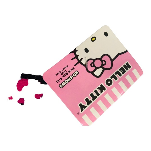 2 pairs Hello‎ Kitty low cut white no show socks new - Picture 5 of 8